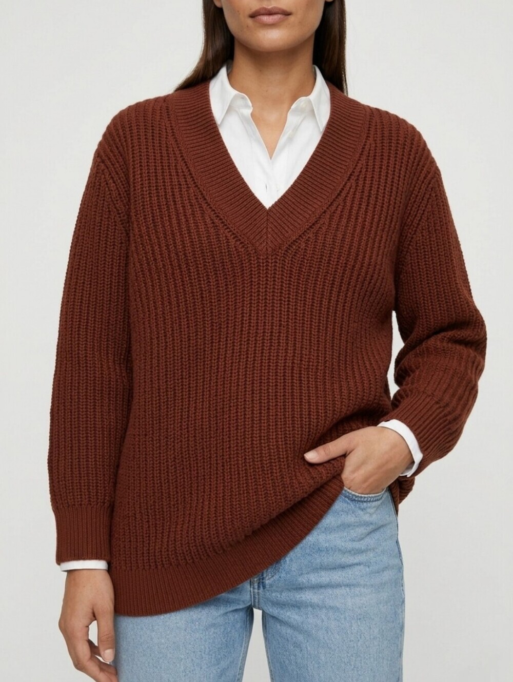 Aritzia Babaton Roger Italian Merino Wool Relaxed Sweater XS